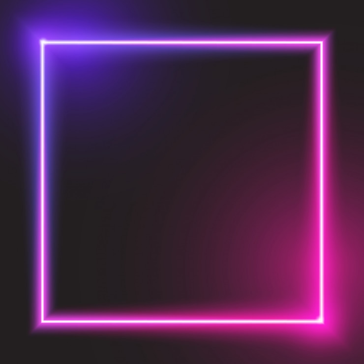Vector banner cuadrado brillante púrpura