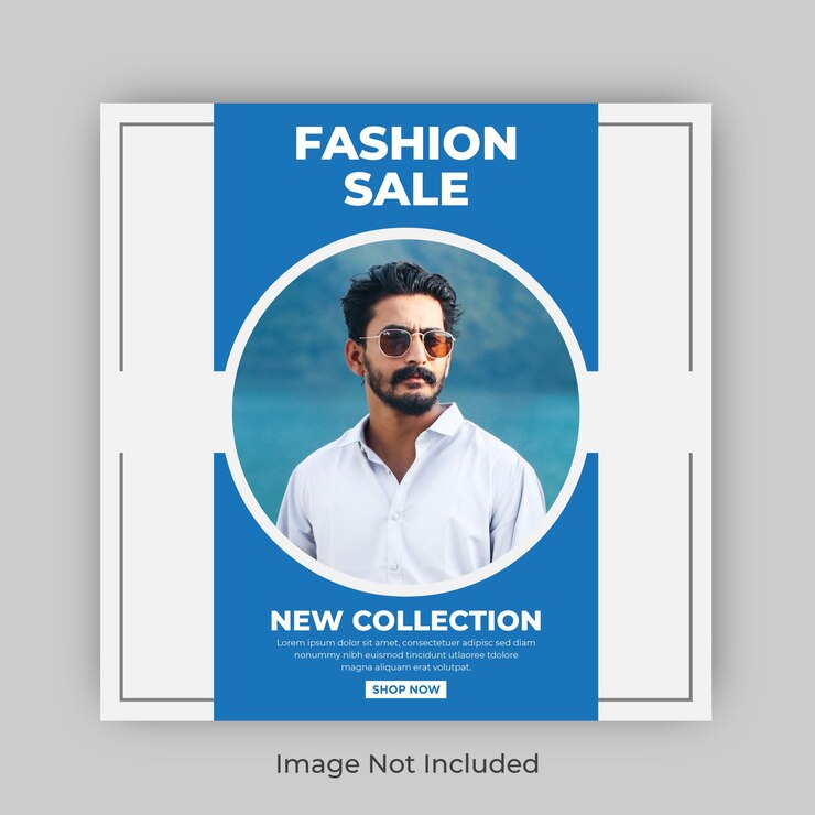 Banner cuadrado de Instagram de redes sociales de venta de moda