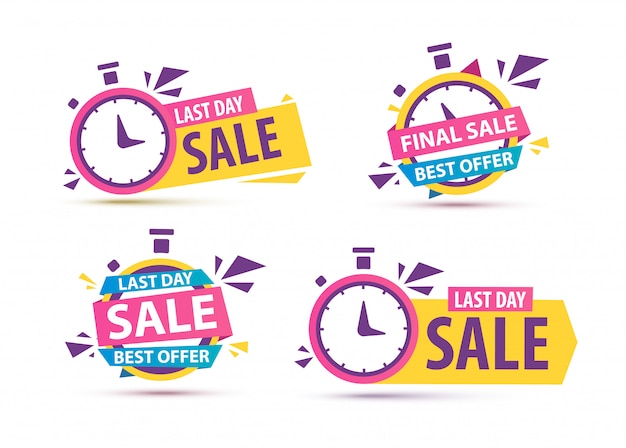 Banner de cuenta regresiva de venta.