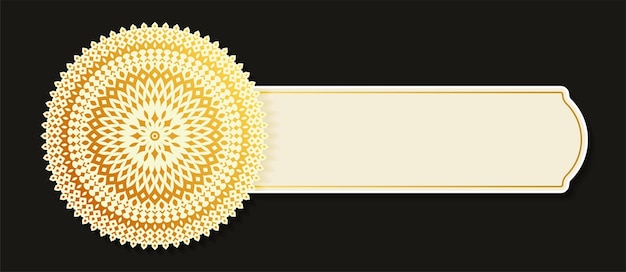 Banner decorativo mandala de lujo