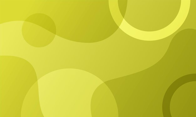 Banner degradado amarillo moderno con formas abstractas