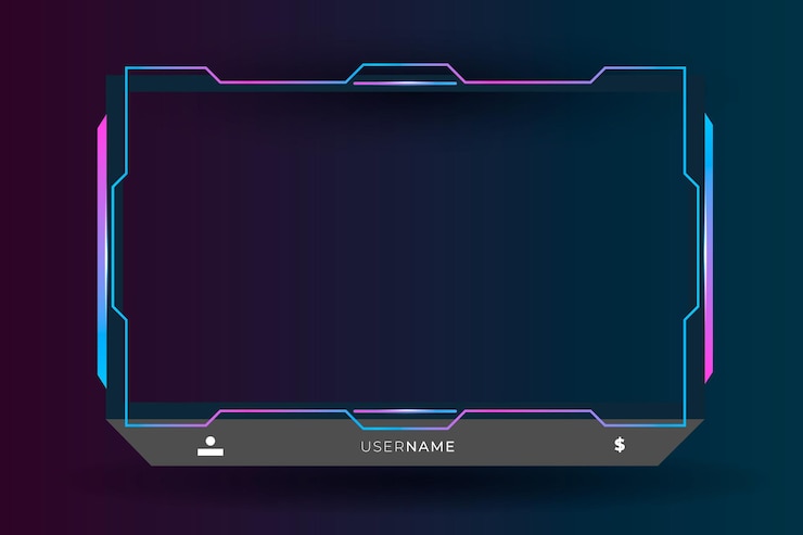 Vector un banner degradado morado y azul que dice "usar nombre de usuario".