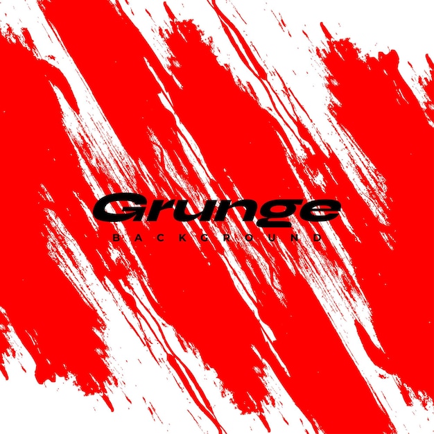 Vector banner deportivo de fondo grunge rojo y negro con estilo de pincel ilustración de trazo de pincel para cartel de banner o fondo deportivo elementos de arañazos y textura para el diseño