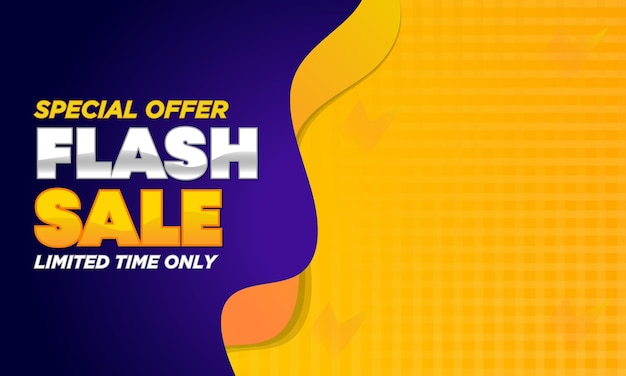 Banner de descuento de venta flash diseño de publicaciones de súper venta banners de promoción de mega venta publicación de oferta especial