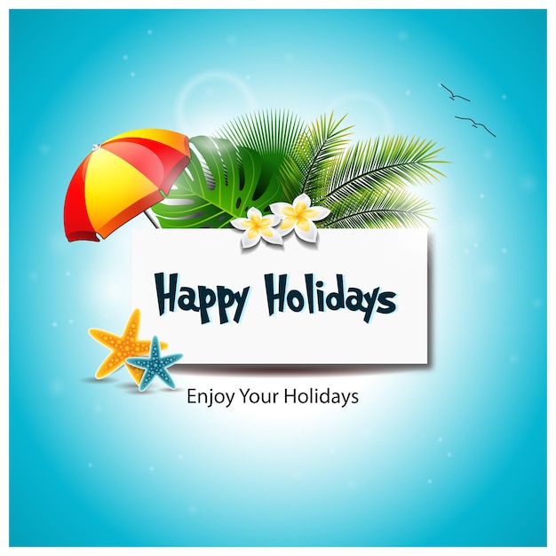 banner de deseo de felices fiestas
