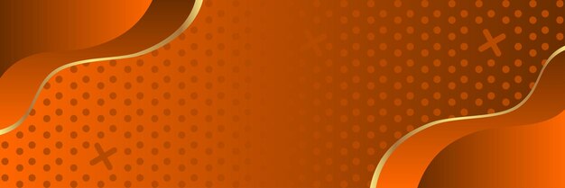 Banner Design Gradient Color Border con sorprendentes contornos dorados en el fondo gradiente