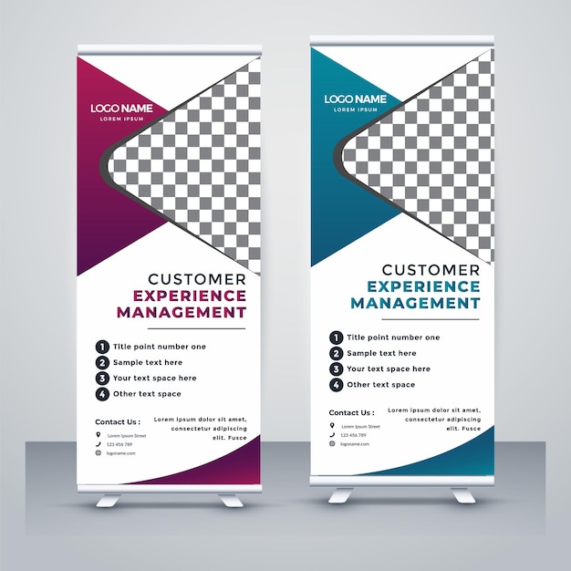 Banner desplegable del centro de servicios médicos
