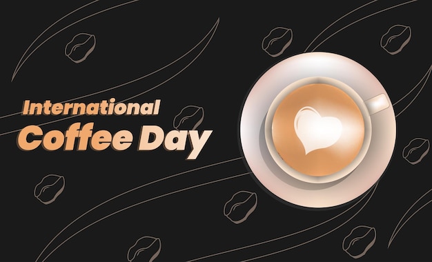 Banner del día internacional del café