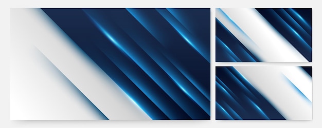 Banner de diseño abstracto colorido azul claro Flash