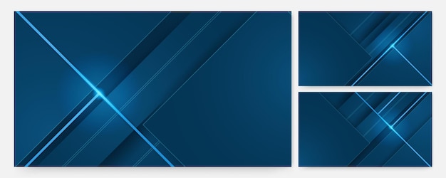 Banner de diseño abstracto colorido azul claro moderno