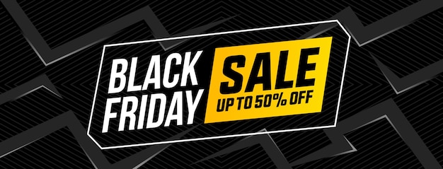 Banner de diseño plano de venta de viernes negro