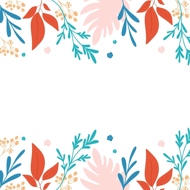 Banner de diseño de plantilla floral con flores tarjeta de vector para tarjeta de felicitación saleofferpromotion