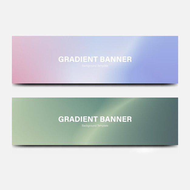 Banner de encabezado con fondo de gradiente abstracto