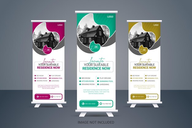 Banner enrollable de bienes raíces