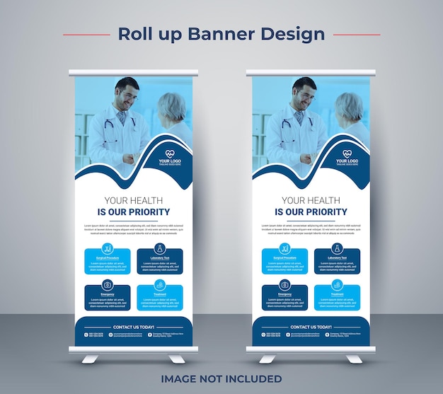 Banner enrollable médico