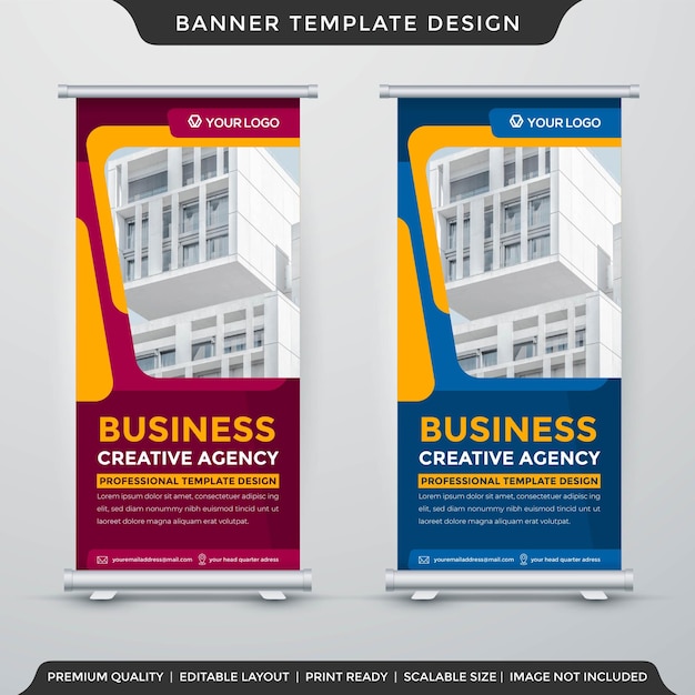 banner enrollable de negocios estilo premium