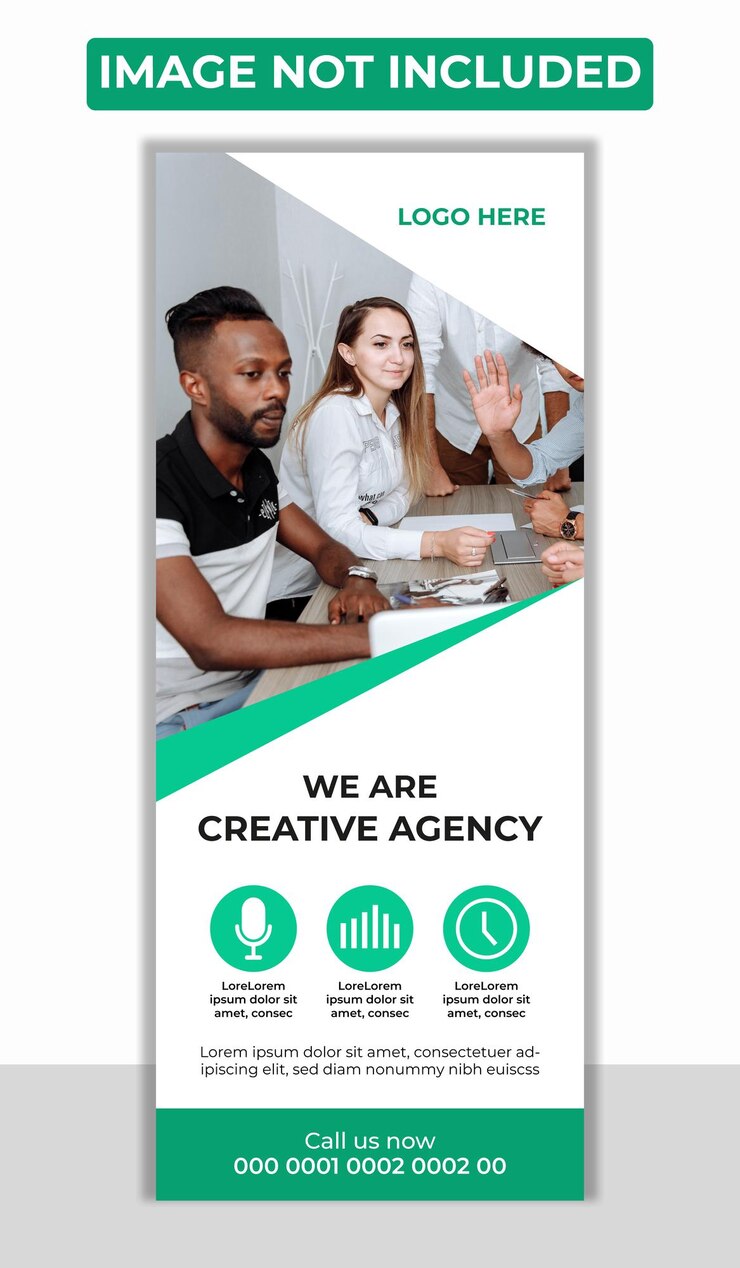 Vector banner enrollable de negocios moderno vectorial