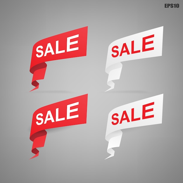 Banner de etiqueta de papel para venta de oferta especial