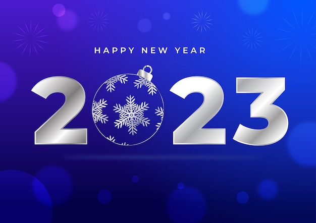 Banner de feliz año nuevo