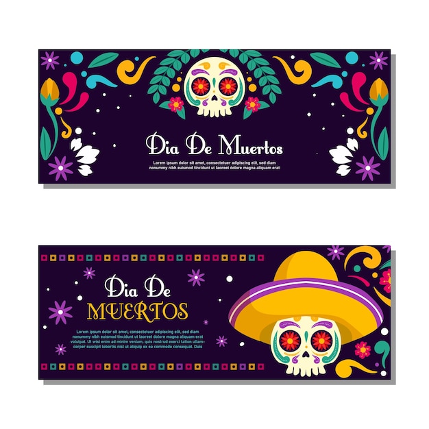 Banner Feliz Día De Muertos