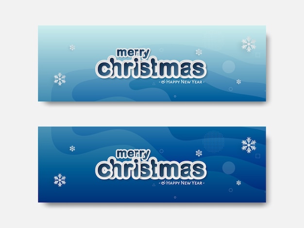 Banner de feliz navidad, moderno estilo de corte de papel