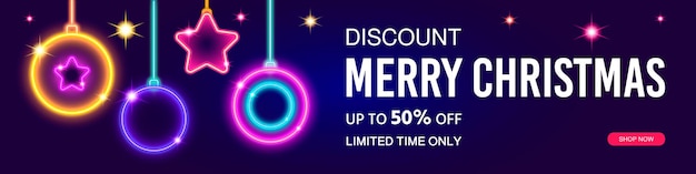 Banner de feliz navidad y próspero año nuevo