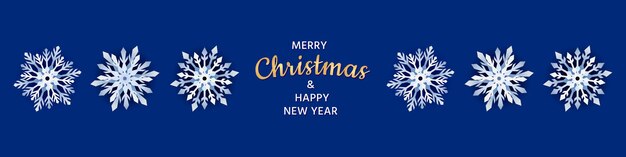 Banner de feliz navidad y próspero año nuevo