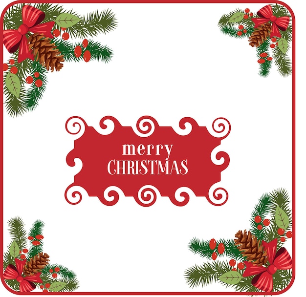 Banner de feliz navidad
