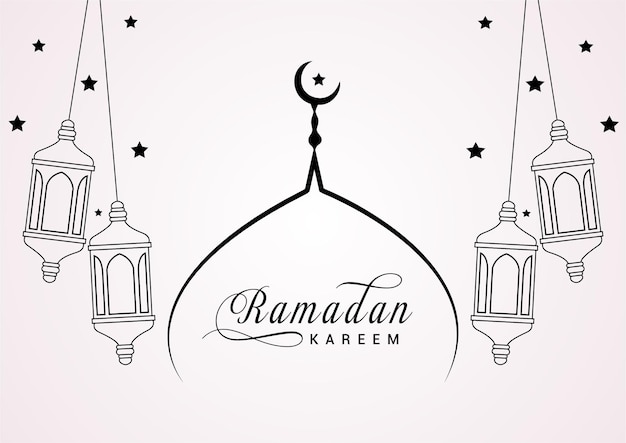 Banner del festival cultural ramadan kareem vector gratuito