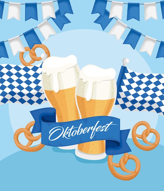 Vector banner del festival oktoberfest