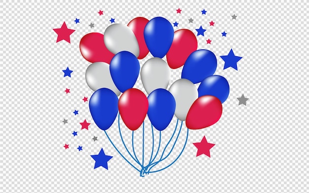 Banner de fiesta con fondo de globos de oro