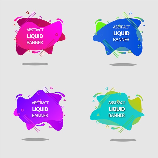 Banner fluido vectorial