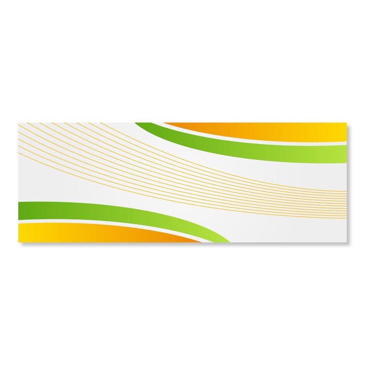 banner de fondo abstracto verde naranja