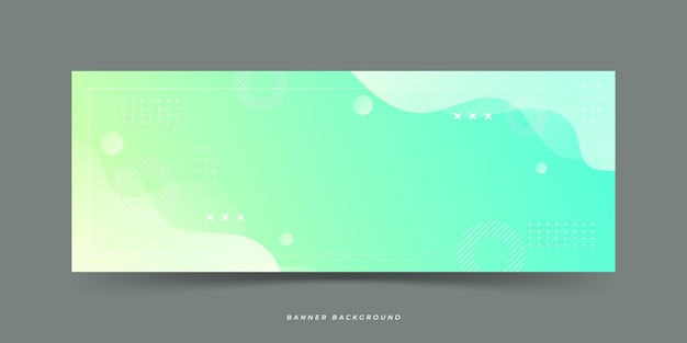 banner fondo colorido amarillo verde gradación onda efecto