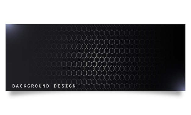 banner de fondo degradado negro con efecto de panal