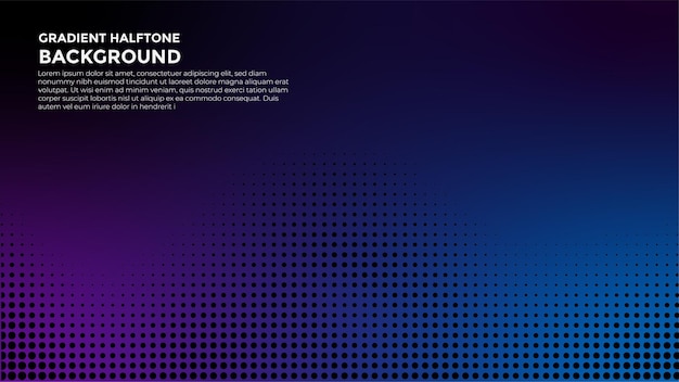 Banner de fondo de diseño de grunge de semitono violeta degradado abstracto