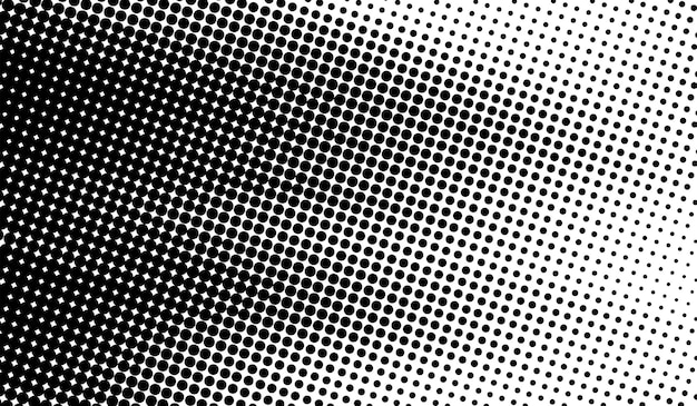 Banner de fondo de formas distorsionadas de medio tono de grunge vectorial abstracto