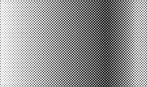 Banner de fondo de formas de gradiente de semitono de grunge de vector abstracto