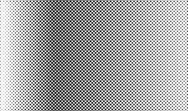 Banner de fondo de formas de gradiente de semitono de grunge de vector abstracto