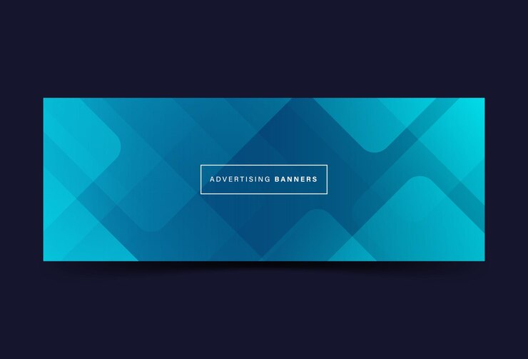 Vector banner fondo gradación azul brillante línea aleatoria resumen memphis eps 10