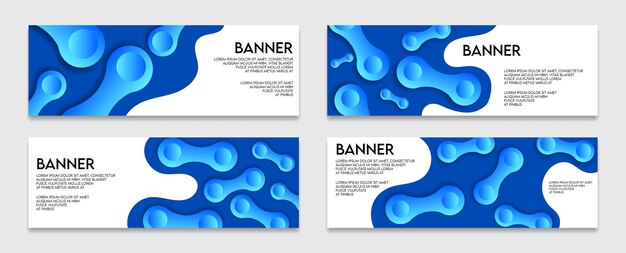 Banner de fondo moderno abstracto y diseño de degradado de portada