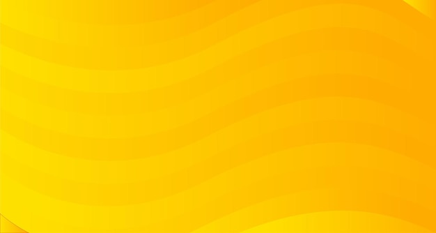 Banner de fondo de onda amarilla moderna Banner largo vectorial para presentaciones de publicaciones en redes sociales