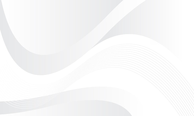 Banner en forma de onda de fondo gris para la presentación de negocios