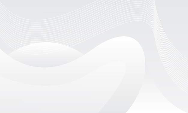 Banner en forma de onda de fondo gris para la presentación de negocios