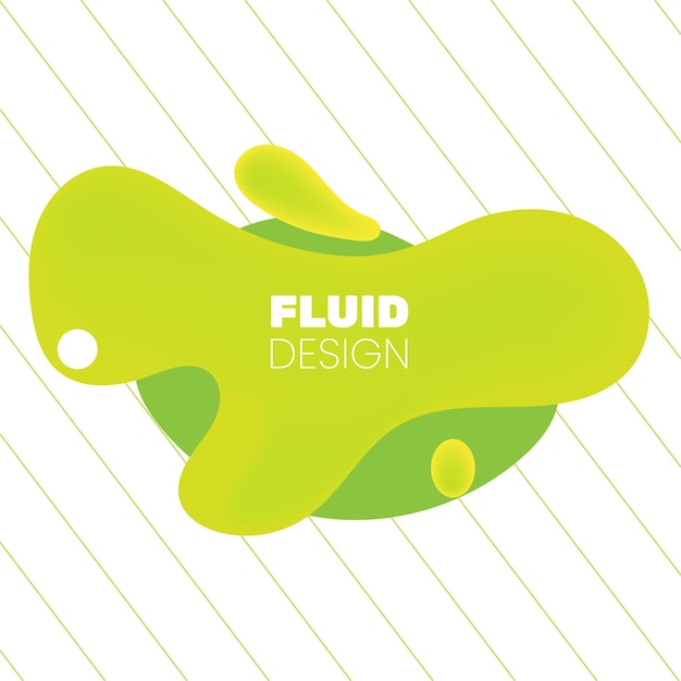 Banner de formas fluidas degradado abstracto