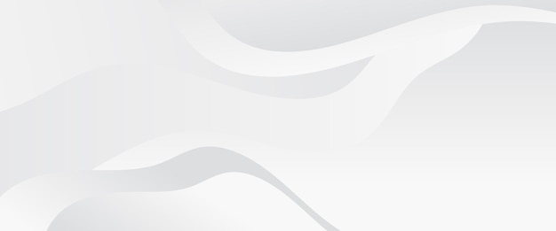 Banner de formas geométricas abstractas vectoriales blancas para diseño de portadas, diseño de libros, carteles, portadas de CD, folletos, fondos de sitios web o publicidad