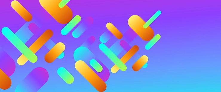 Vector banner de formas geométricas abstractas vectoriales coloridas para el diseño de portadas de libros, carteles, portadas de cd, folletos, fondos de sitios web o publicidad
