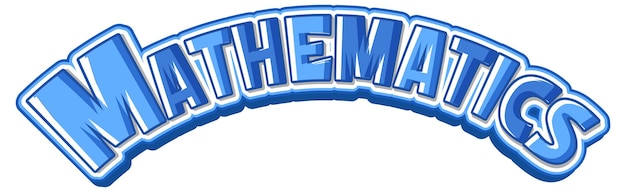 Banner de fuente matemática aislada