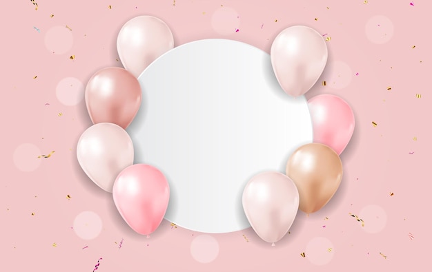 Banner de globo 3d realista