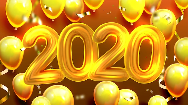 Banner de globos decorados 2020